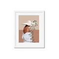 Picture of Side Fashion with Leaves _GroupedProduct_Rectangle_Portrait_Framed_Matted_