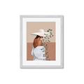 Picture of Side Fashion with Leaves _GroupedProduct_Rectangle_Portrait_Framed_Matted_