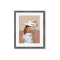 Picture of Side Fashion with Leaves _GroupedProduct_Rectangle_Portrait_Framed_Matted_