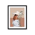 Picture of Side Fashion with Leaves _GroupedProduct_Rectangle_Portrait_Framed_Matted_
