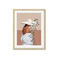 Picture of Side Fashion with Leaves _GroupedProduct_Rectangle_Portrait_Framed_Matted_