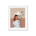 Picture of Side Fashion with Leaves _GroupedProduct_Rectangle_Portrait_Framed_Matted_