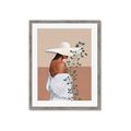 Picture of Side Fashion with Leaves _GroupedProduct_Rectangle_Portrait_Framed_Matted_