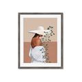 Picture of Side Fashion with Leaves _GroupedProduct_Rectangle_Portrait_Framed_Matted_