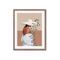 Picture of Side Fashion with Leaves _GroupedProduct_Rectangle_Portrait_Framed_Matted_