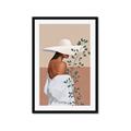 Picture of Side Fashion with Leaves _GroupedProduct_Rectangle_Portrait_Framed_Matted_