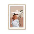 Picture of Side Fashion with Leaves _GroupedProduct_Rectangle_Portrait_Framed_Matted_