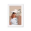 Picture of Side Fashion with Leaves _GroupedProduct_Rectangle_Portrait_Framed_Matted_