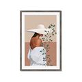 Picture of Side Fashion with Leaves _GroupedProduct_Rectangle_Portrait_Framed_Matted_