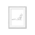Picture of Yoga Pose V _GroupedProduct_Rectangle_Portrait_Framed_Matted_