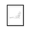 Picture of Yoga Pose V _GroupedProduct_Rectangle_Portrait_Framed_Matted_
