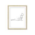Picture of Yoga Pose V _GroupedProduct_Rectangle_Portrait_Framed_Matted_