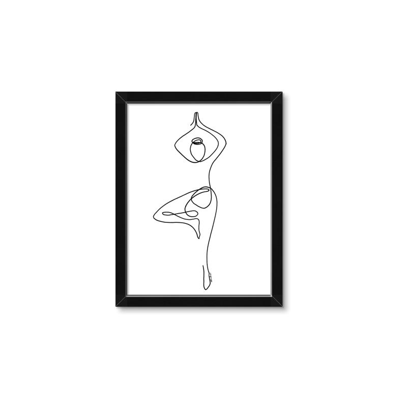 Picture of Yoga Pose IV _GroupedProduct_Rectangle_Portrait_Framed_Matted_