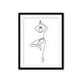 Picture of Yoga Pose IV _GroupedProduct_Rectangle_Portrait_Framed_Matted_