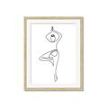 Picture of Yoga Pose IV _GroupedProduct_Rectangle_Portrait_Framed_Matted_