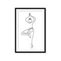 Picture of Yoga Pose IV _GroupedProduct_Rectangle_Portrait_Framed_Matted_