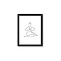 Picture of Yoga Pose I _GroupedProduct_Rectangle_Portrait_Framed_Matted_