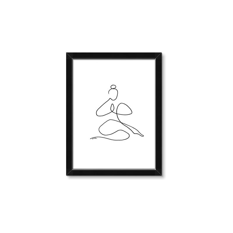 Picture of Yoga Pose I _GroupedProduct_Rectangle_Portrait_Framed_Matted_