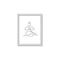 Picture of Yoga Pose I _GroupedProduct_Rectangle_Portrait_Framed_Matted_