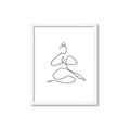 Picture of Yoga Pose I _GroupedProduct_Rectangle_Portrait_Framed_Matted_