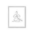 Picture of Yoga Pose I _GroupedProduct_Rectangle_Portrait_Framed_Matted_