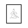 Picture of Yoga Pose I _GroupedProduct_Rectangle_Portrait_Framed_Matted_
