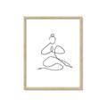 Picture of Yoga Pose I _GroupedProduct_Rectangle_Portrait_Framed_Matted_