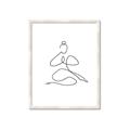 Picture of Yoga Pose I _GroupedProduct_Rectangle_Portrait_Framed_Matted_