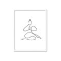 Picture of Yoga Pose I _GroupedProduct_Rectangle_Portrait_Framed_Matted_