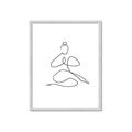 Picture of Yoga Pose I _GroupedProduct_Rectangle_Portrait_Framed_Matted_