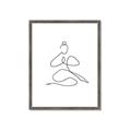 Picture of Yoga Pose I _GroupedProduct_Rectangle_Portrait_Framed_Matted_