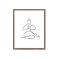Picture of Yoga Pose I _GroupedProduct_Rectangle_Portrait_Framed_Matted_
