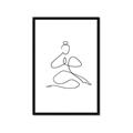 Picture of Yoga Pose I _GroupedProduct_Rectangle_Portrait_Framed_Matted_