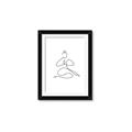 Picture of Yoga Pose I _GroupedProduct_Rectangle_Portrait_Framed_Matted_