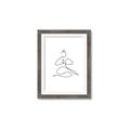 Picture of Yoga Pose I _GroupedProduct_Rectangle_Portrait_Framed_Matted_