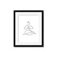 Picture of Yoga Pose I _GroupedProduct_Rectangle_Portrait_Framed_Matted_