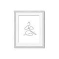 Picture of Yoga Pose I _GroupedProduct_Rectangle_Portrait_Framed_Matted_