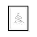 Picture of Yoga Pose I _GroupedProduct_Rectangle_Portrait_Framed_Matted_