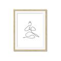Picture of Yoga Pose I _GroupedProduct_Rectangle_Portrait_Framed_Matted_