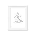 Picture of Yoga Pose I _GroupedProduct_Rectangle_Portrait_Framed_Matted_