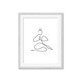 Picture of Yoga Pose I _GroupedProduct_Rectangle_Portrait_Framed_Matted_