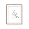 Picture of Yoga Pose I _GroupedProduct_Rectangle_Portrait_Framed_Matted_