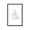 Picture of Yoga Pose I _GroupedProduct_Rectangle_Portrait_Framed_Matted_