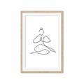 Picture of Yoga Pose I _GroupedProduct_Rectangle_Portrait_Framed_Matted_