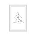 Picture of Yoga Pose I _GroupedProduct_Rectangle_Portrait_Framed_Matted_