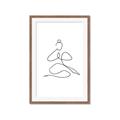 Picture of Yoga Pose I _GroupedProduct_Rectangle_Portrait_Framed_Matted_