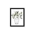 Picture of Leaves in Fun Vase I _GroupedProduct_Rectangle_Portrait_Framed_Matted_