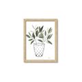 Picture of Leaves in Fun Vase I _GroupedProduct_Rectangle_Portrait_Framed_Matted_