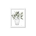 Picture of Leaves in Fun Vase I _GroupedProduct_Rectangle_Portrait_Framed_Matted_