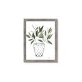 Picture of Leaves in Fun Vase I _GroupedProduct_Rectangle_Portrait_Framed_Matted_